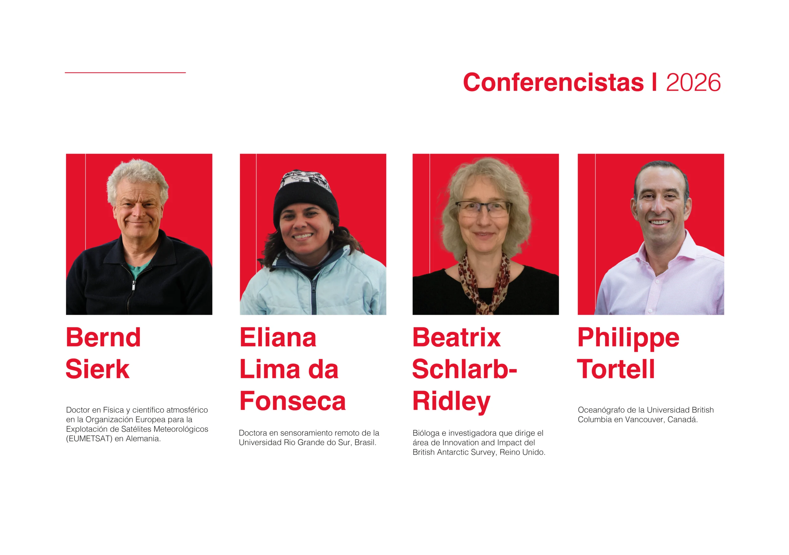 Conferencistas del evento TEDxPunta Arenas